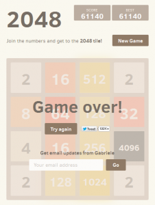 2048 game over 4096